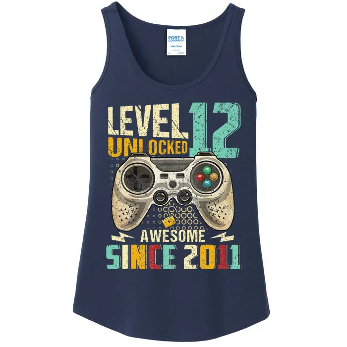 Level 12 Unlocked Officialnager 12th Birthday Gamer Gift Ladies Essential Tank