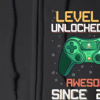 Level 10 Unlocked 10th Birthday 10 Year Old Gamer Bday Full Zip Hoodie