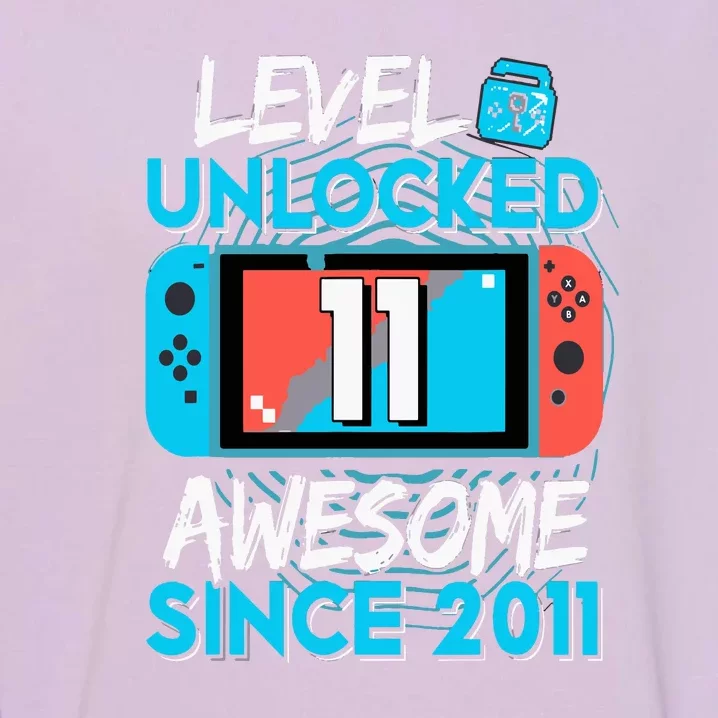 Level 11 Unlocked Awesome 2011 Funny Video Gamer Garment-Dyed Sweatshirt