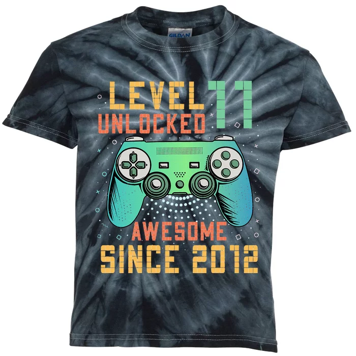 Level 11 Unlocked 11th Birthday 11 Year Old Boy Gifts Gamer Kids Tie-Dye T-Shirt