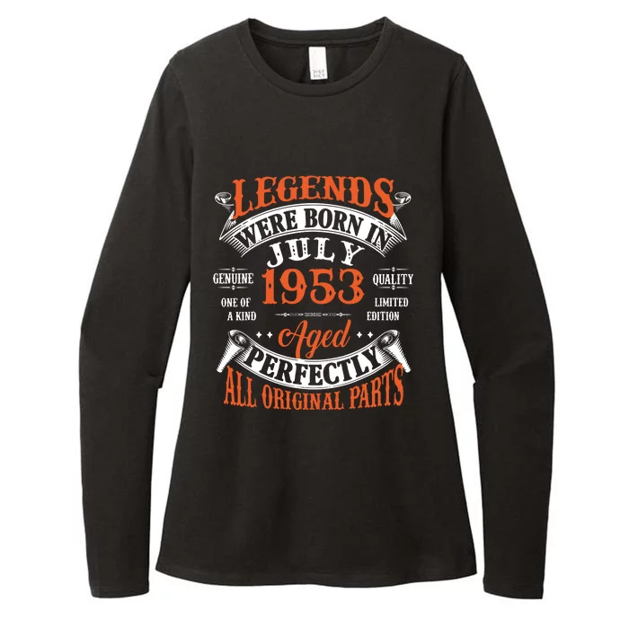 Legend 1953 Vintage 70th Birthday Born In July 1953 Womens CVC Long Sleeve Shirt