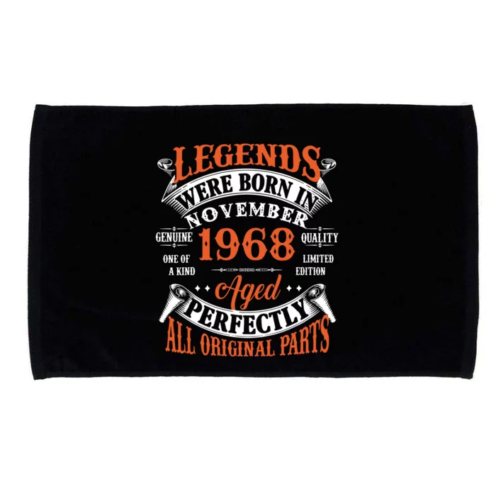 Legend 1968 Vintage 55th Birthday Born In November 1968 Microfiber Hand Towel