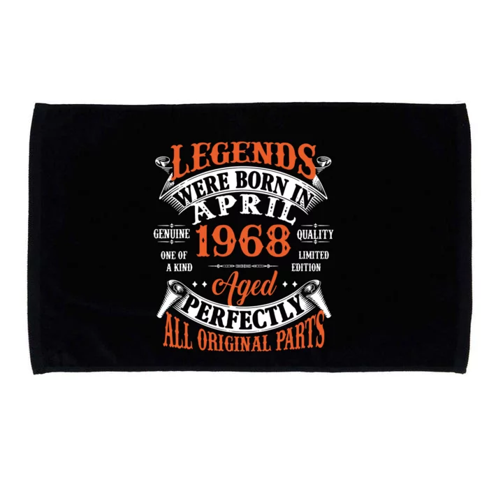 Legend 1968 Vintage 55th Birthday Born In april 1968 Microfiber Hand Towel