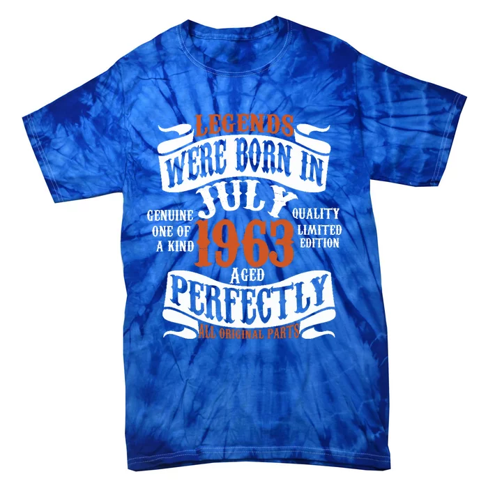 Legend 1963 Vintage 60th Birthday Born In July 1963 Tie-Dye T-Shirt