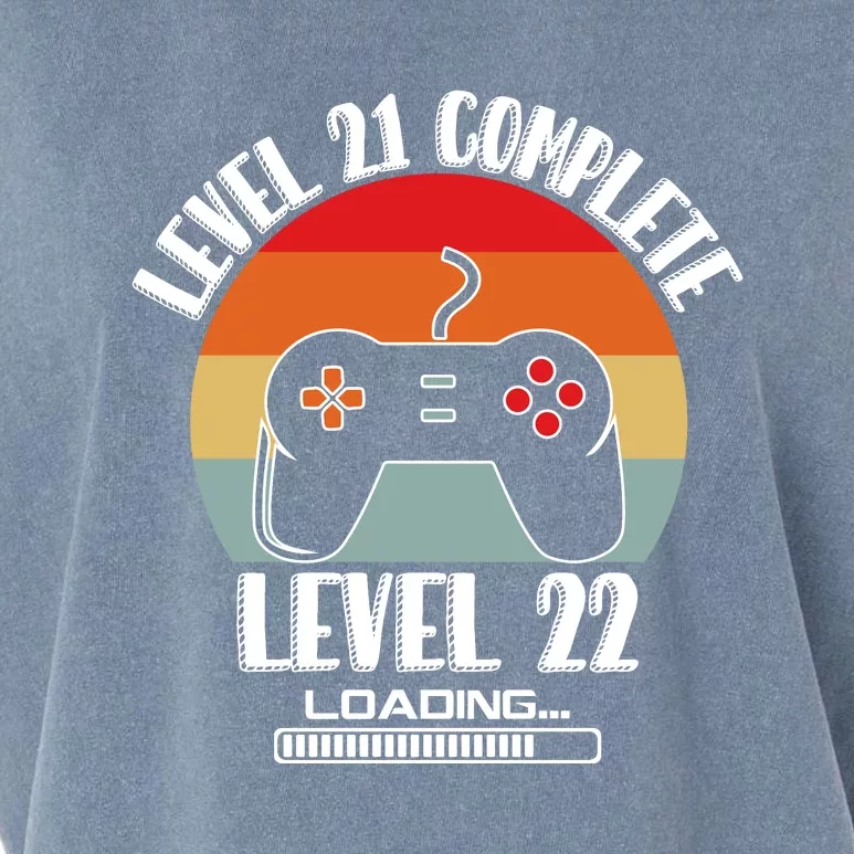 Level 21 Complete Level 22 Loading Vintage Birthday Video Game Garment-Dyed Women's Muscle Tee