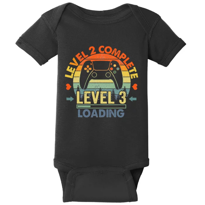 Level 2 Complete 2 Anniversary Gift 2nd Wedding Anniversary Baby Bodysuit