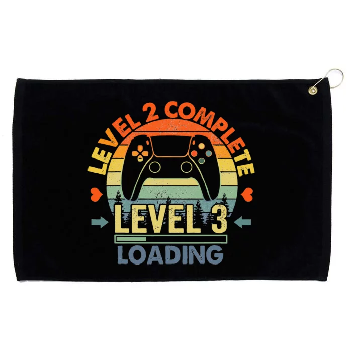 Level 2 Complete 2 Anniversary Gift 2nd Wedding Anniversary Grommeted Golf Towel