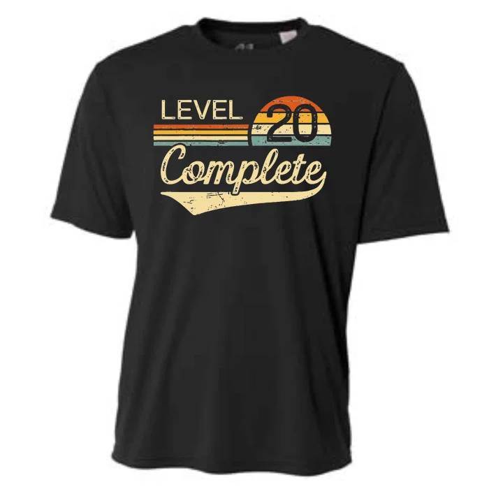 Level 20 Complete Vintage 20th Wedding Anniversary Cooling Performance Crew T-Shirt