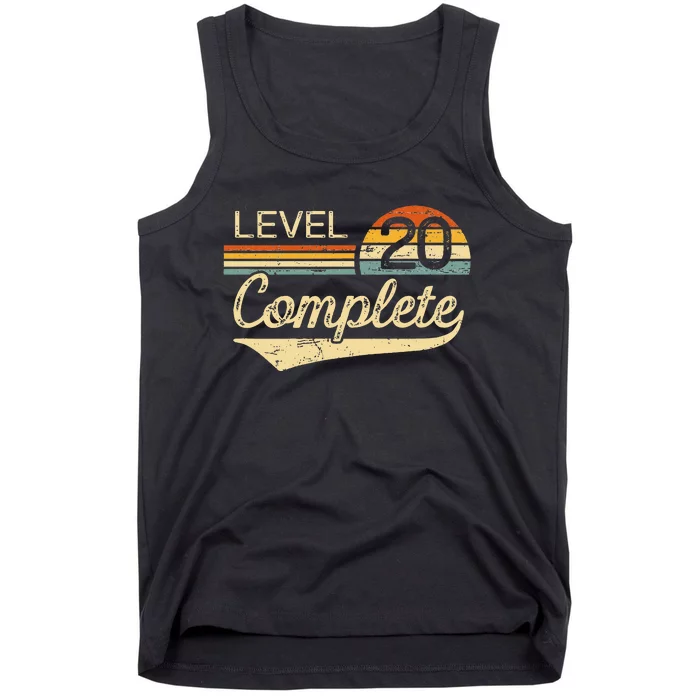 Level 20 Complete Vintage 20th Wedding Anniversary Tank Top