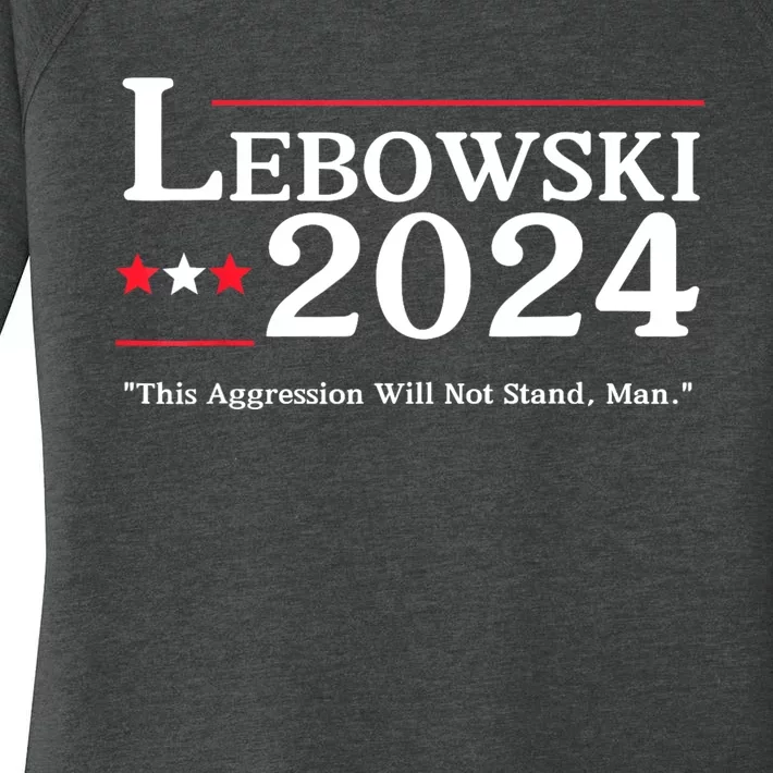 Lebowski 2024 Election Vote Funny Women's Perfect Tri Tunic Long Sleeve Shirt