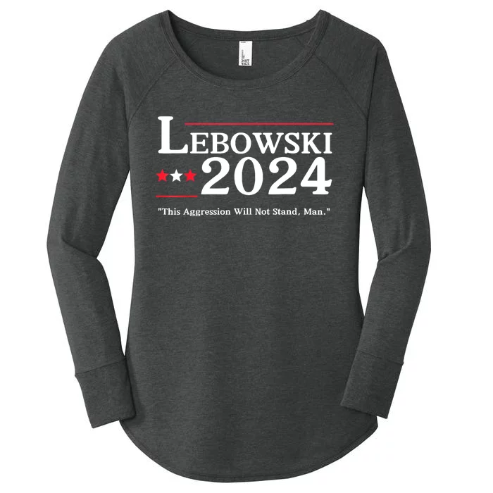 Lebowski 2024 Election Vote Funny Women's Perfect Tri Tunic Long Sleeve Shirt