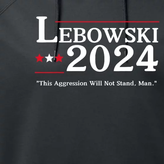 Lebowski 2024 Election Vote Funny Performance Fleece Hoodie