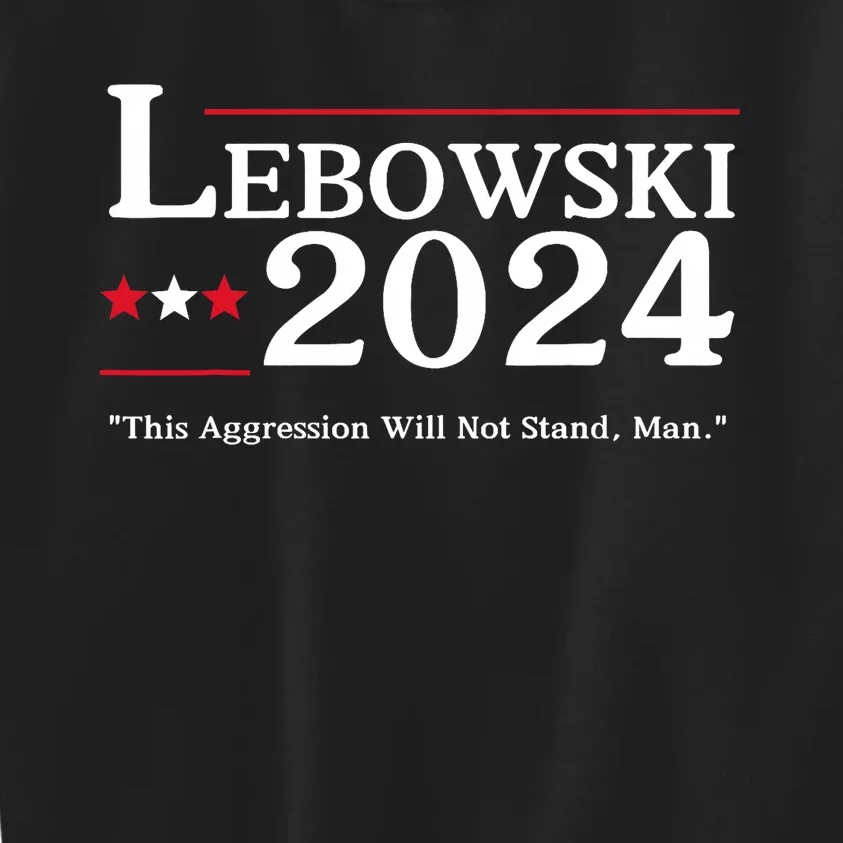 Lebowski 2024 Election Vote Funny Kids Sweatshirt