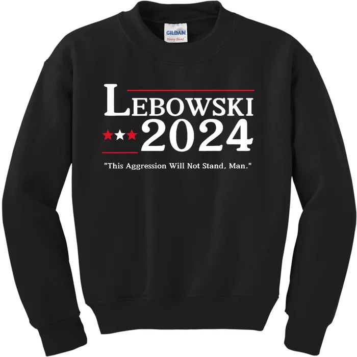 Lebowski 2024 Election Vote Funny Kids Sweatshirt