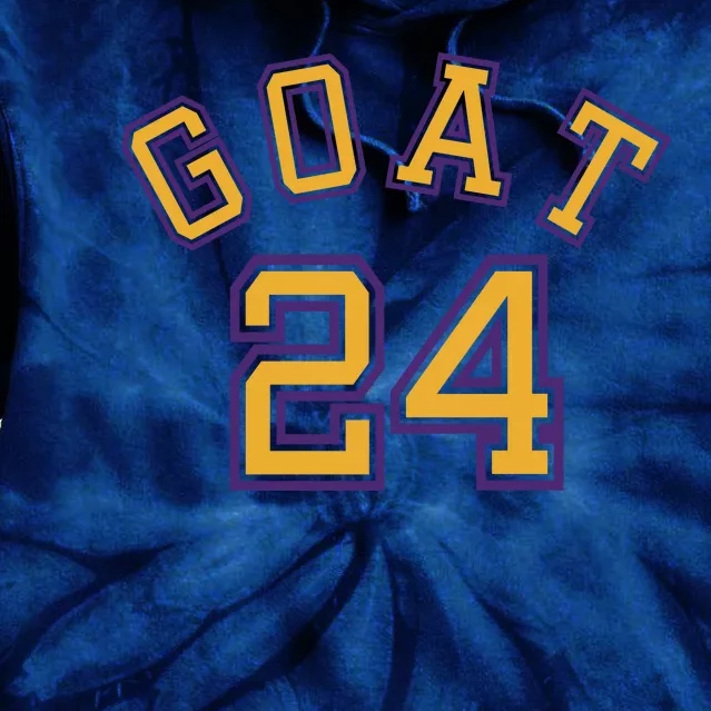 Kobe 24 Goat Jersey Los Angeles Basketball Team Tie Dye Hoodie