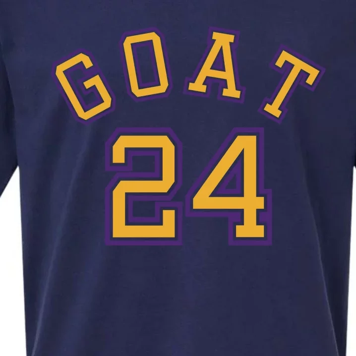 Kobe 24 Goat Jersey Los Angeles Basketball Team Sueded Cloud Jersey T-Shirt