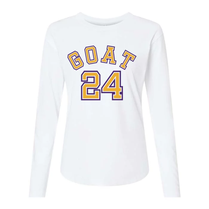 Kobe 24 Goat Jersey Los Angeles Basketball Team Womens Cotton Relaxed Long Sleeve T-Shirt