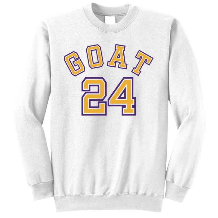 Kobe 24 Goat Jersey Los Angeles Basketball Team Sweatshirt