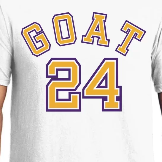 Kobe 24 Goat Jersey Los Angeles Basketball Team Pajama Set