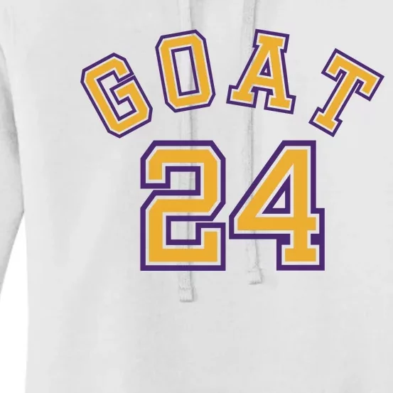 Kobe 24 Goat Jersey Los Angeles Basketball Team Women's Pullover Hoodie