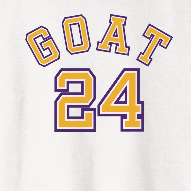 Kobe 24 Goat Jersey Los Angeles Basketball Team Women's Crop Top Tee