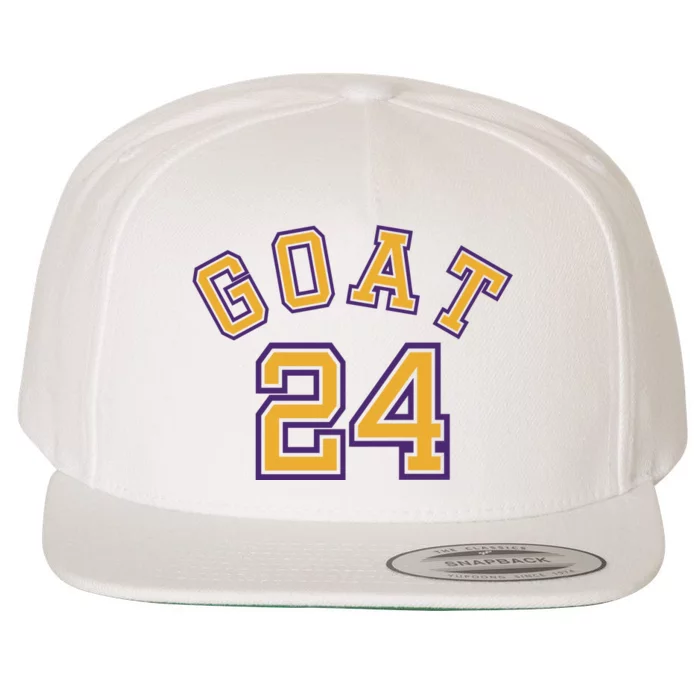 Kobe 24 Goat Jersey Los Angeles Basketball Team Wool Snapback Cap