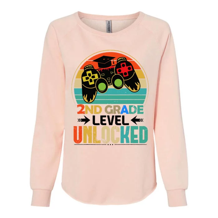 Level 2nd Grade Unlocked Back To School First Day Womens California Wash Sweatshirt