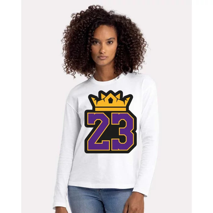 Lebron 23 King Jersey Womens Cotton Relaxed Long Sleeve T-Shirt