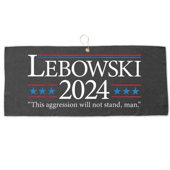 Lebowski 2024 Political Election Vote 2024 Large Microfiber Waffle Golf Towel