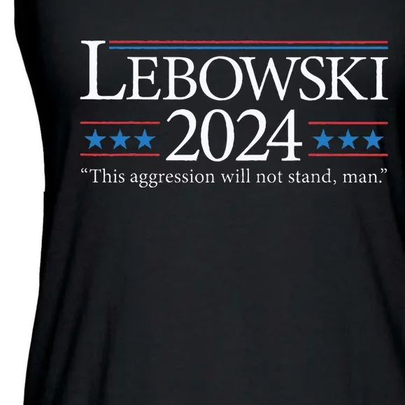 Lebowski 2024 Political Election Vote 2024 Ladies Essential Flowy Tank