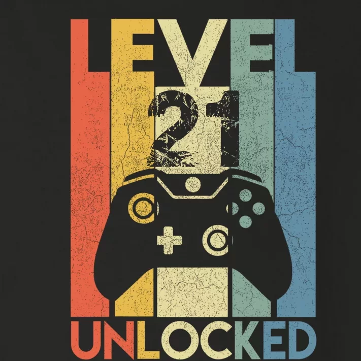 Level 21 Unlocked Awesome Video Game 21 Birthday Gift Toddler Long Sleeve Shirt