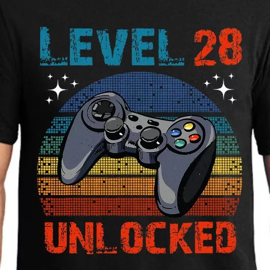 Level 28 Unlocked Video Gamer 28th Birthday Gifts Pajama Set