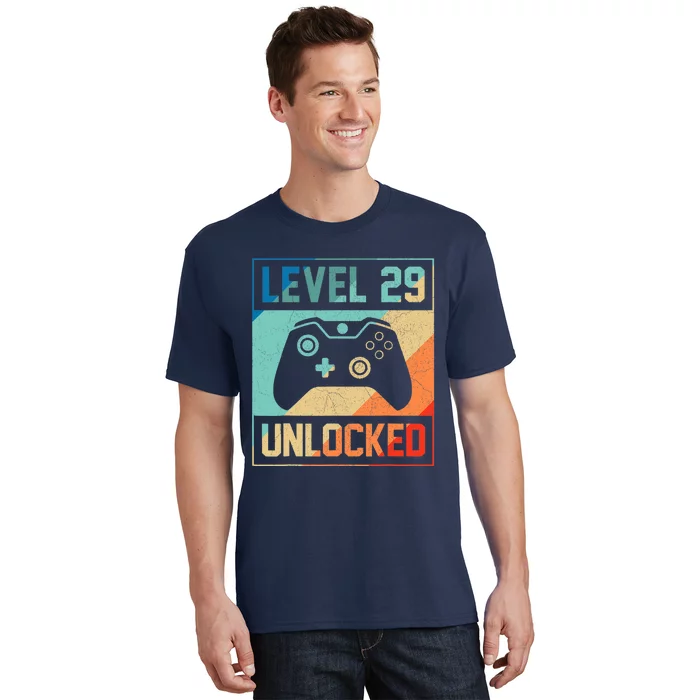 Level 29 Unlocked Video Gamer 29th Birthday Gifts Tee T-Shirt