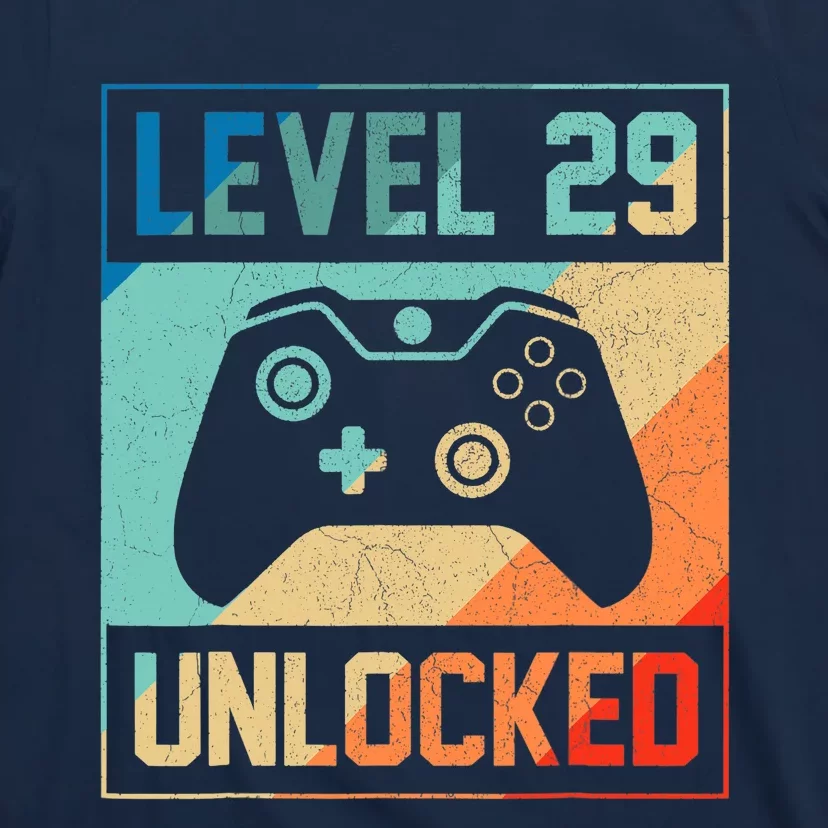 Level 29 Unlocked Video Gamer 29th Birthday Gifts Tee T-Shirt