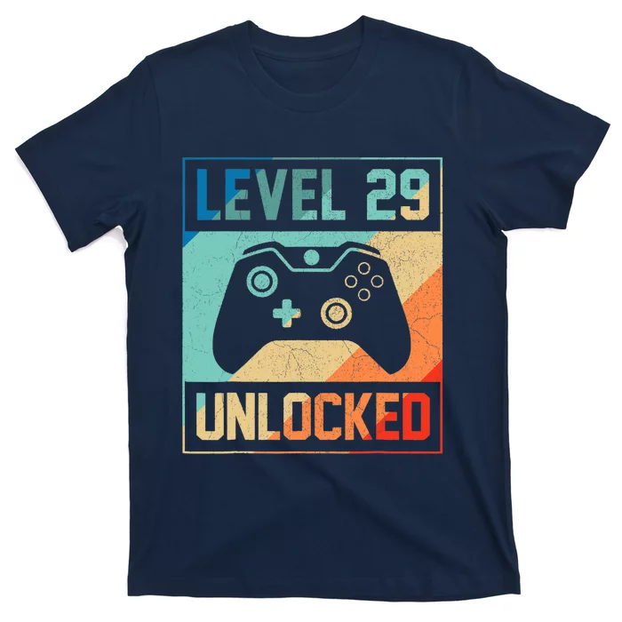 Level 29 Unlocked Video Gamer 29th Birthday Gifts Tee T-Shirt