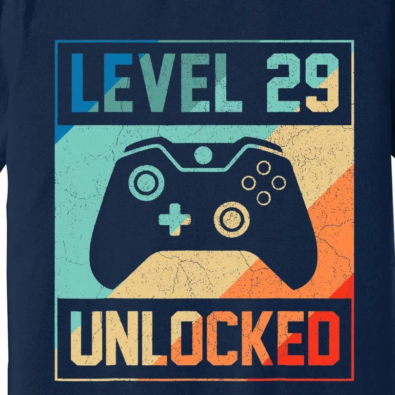 Level 29 Unlocked Video Gamer 29th Birthday Gifts Tee Premium T-Shirt