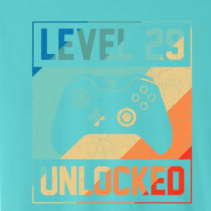 Level 29 Unlocked Video Gamer 29th Birthday Gifts Tee ChromaSoft Performance T-Shirt