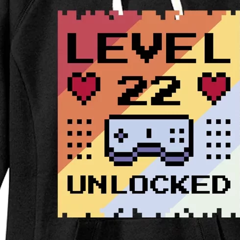 Level 22 Unlocked Birthday Women's Fleece Hoodie