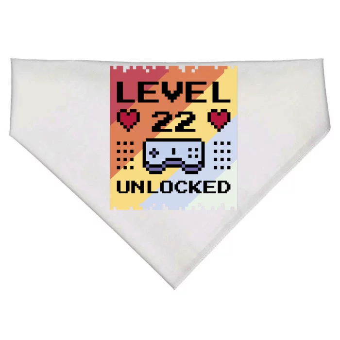 Level 22 Unlocked Birthday USA-Made Doggie Bandana