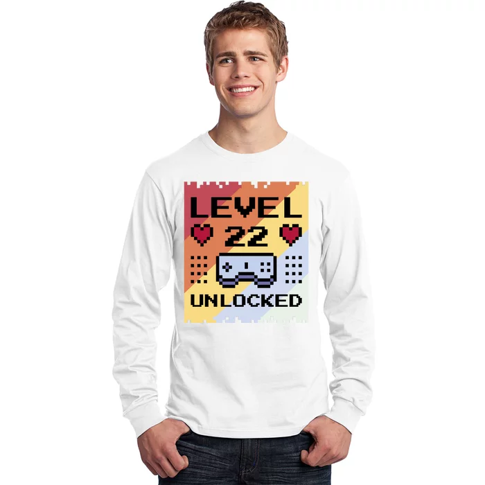 Level 22 Unlocked Birthday Long Sleeve Shirt