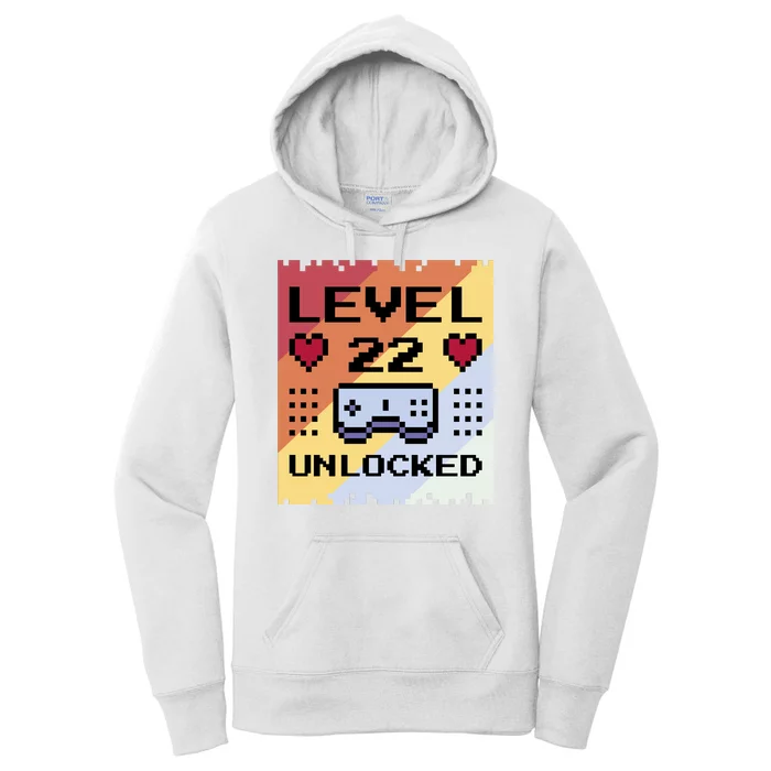 Level 22 Unlocked Birthday Women's Pullover Hoodie