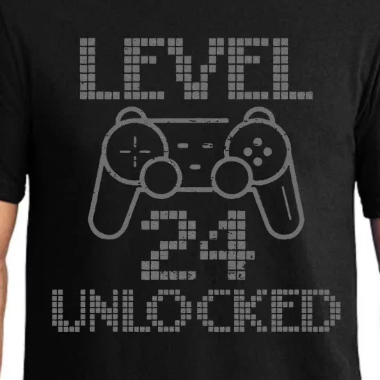 Level 24 Unlocked Gamer Birthday 24th Gaming Legend Pajama Set