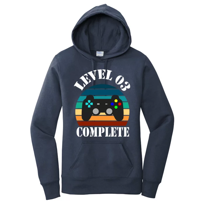 Level 3 Complete Retro Vintage/ 3rd Anniversary Gift/ 3rd Birthday Gift Level3 Women's Pullover Hoodie