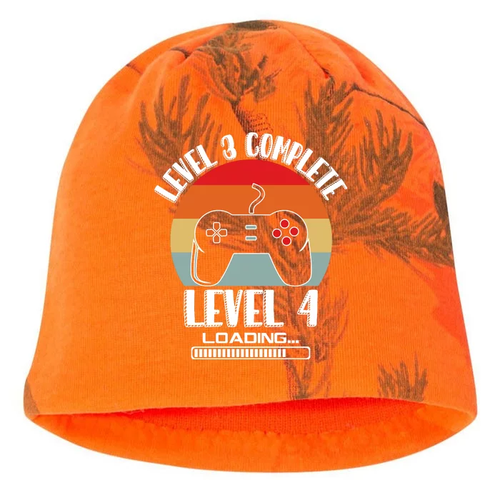 Level 3 Complete Level 4 Loading Vintage Birthday Video Game Kati - Camo Knit Beanie