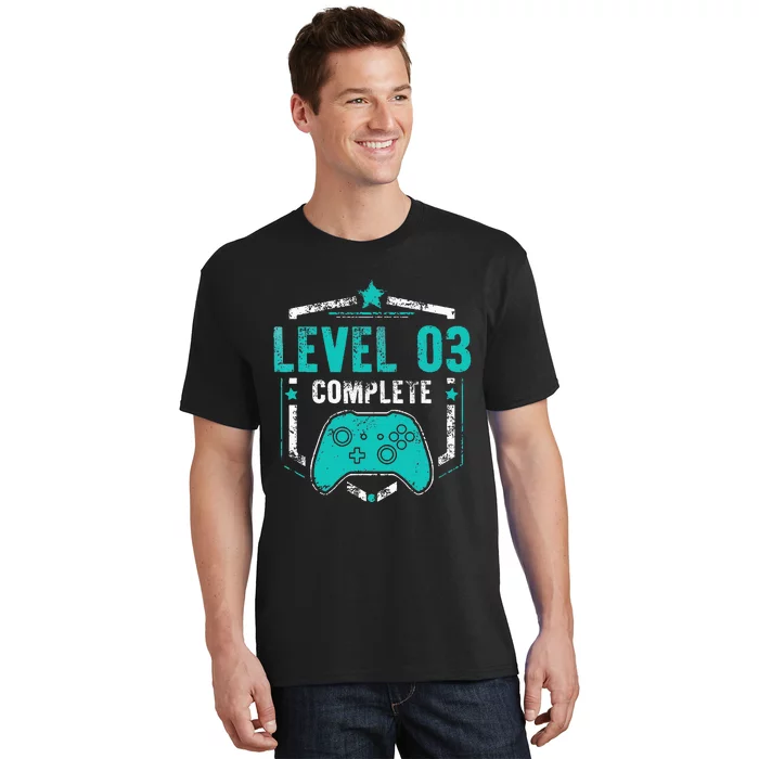 Level 3 Complete Video Game Anniversary Gift T-Shirt