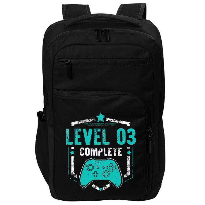 Level 3 Complete Video Game Anniversary Gift Impact Tech Backpack