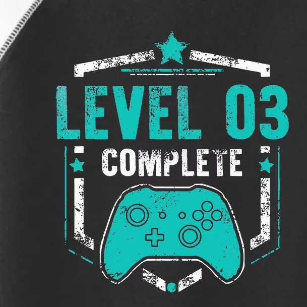 Level 3 Complete Video Game Anniversary Gift Toddler Fine Jersey T-Shirt