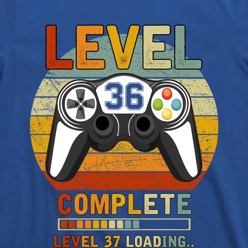 Level 36 Complete Level 37 Loading Gamers 36th Birthday Gift Funny Gift T-Shirt