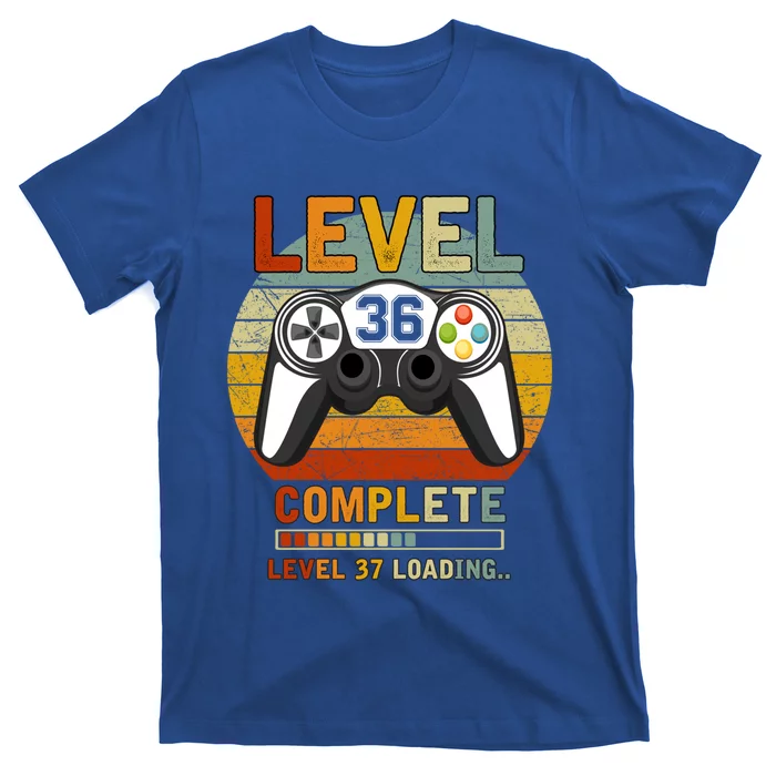 Level 36 Complete Level 37 Loading Gamers 36th Birthday Gift Funny Gift T-Shirt