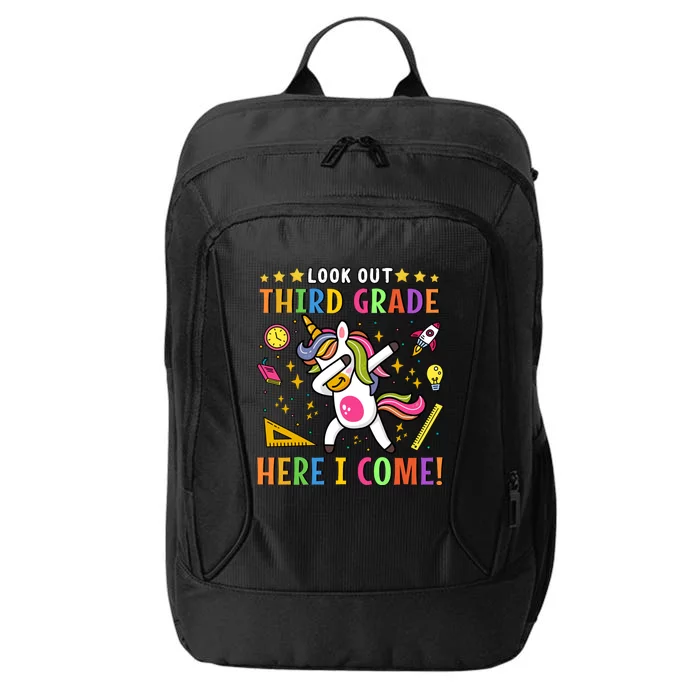 Lookout 3Rd Grade Here I Come Unicorn Dab First Day Gift City Backpack